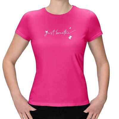 T-Shirt Just breathe Entspannung Calm Down Atmen Meditation 15 Farben XS-3XL