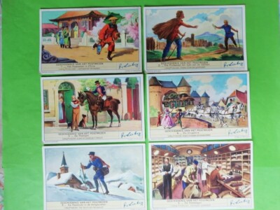 6 LIEBIG KARTEN NIEDERLÄNDISCH S-1419 GESCHIEDENIS VAN HET POSTWEZEN 1940 .