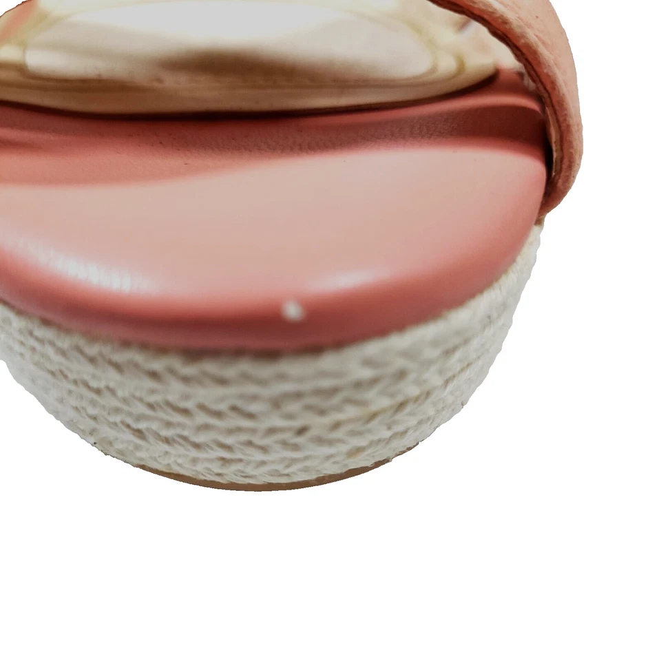 Sandalias Alex Marie para mujer 8,5 M alpargata cuña correa al tobillo coral/melocotón Foto 2 de 4