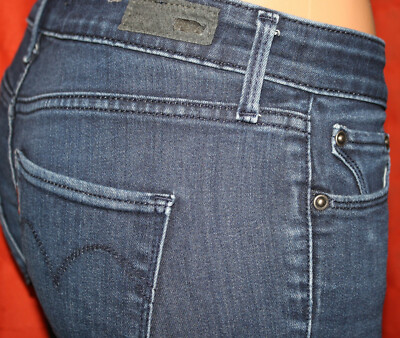 Levis Damen Jeans Hose SLIGHT CURVE Slim Skinny Stretch W26 L32 blau Levi's *