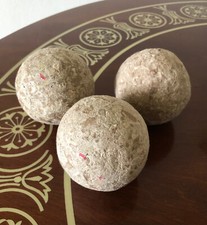 Rare Unique Multi-Purpose Solid Handmade Balls for Arts Crafts - 3 Balls