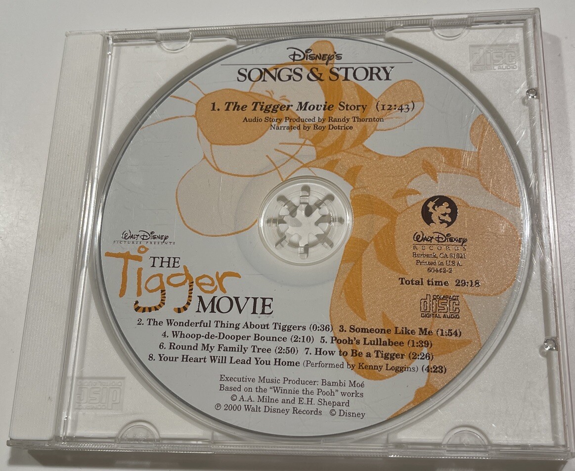 PROMO ”The Tigger Movie” 7 Songs & 12+ Min Story CD w/Kenny