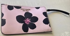 Kate Spade New York Cameron Grand Flora Medium L-Zip Wristlet Pink WLRU6130 5*8