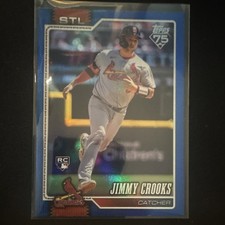 Topps Series 1 Blue Rookie #73 Jimmy Crooks III Cardinals 2026 /150 Baseball