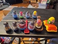Weebles Wobble Figurines 1970s Vintage 10 Fiures Car Row Boat