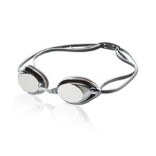 Speedo Unisex-Adult Swim Goggles Mirrored Vanquisher 2.0 One Size, Silver