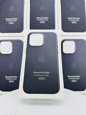 Apple iPhone 15 Pro Max Feingewebe Case Hülle Cover MagSafe MT4V3ZM/A Schwarz