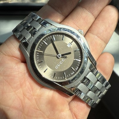 Gucci Watch 5500xl GUCCI Quartz Watch Analog Stainless Steel SLV