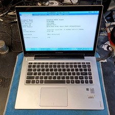 Lenovo Ideapad U430 Touch i5-4200 BIOS Laptop 8GB BAD HINGE NO SSD OK Batt Parts
