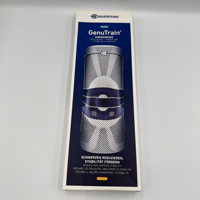 Bauerfeind GenuTrain Knee Support Brace Size 3 Black  New Open Box