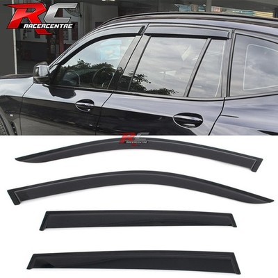 Fits 18-24 BMW G01 X3 Tape on Window Visors Rain Sun Wind Guards Deflectors
