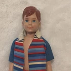 Vintage 1964 Barbie Ricky Straight Leg Skipper Doll Original Suit Mattel Japan