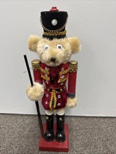 Santa’s Workshop 14” Teddy Bear Nutcracker Christmas 