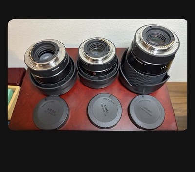 Sigma 16mm 30mm 56mm F1.4 DC DN Sony E Mount APS-C Lens Bundle Excellent