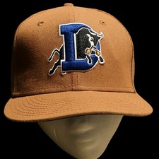 Durham Bulls New Era 59FIFTY Fitted Hat 6 7/8 Burnt Orange MiLB Cap Baseball