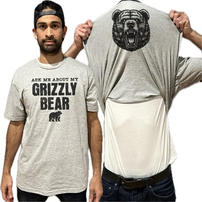 Ask Me About My Grizzly Bear Flip Shirt - Funny Grizzly Bear T-Shirt