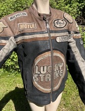 Vintage MotoGP Lederjacke Lucky Strike Racing...