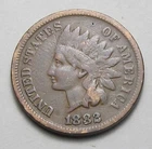 1882 INDIAN HEAD CENT,PARTIAL LIBERTY, VERY NICE COIN!!!!(A2)