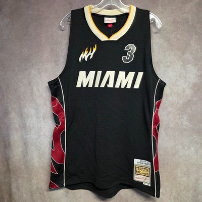 NWT Prototype Mitchell & Ness 2012 Miami Heat Dwyane Wade 3 Tip Off Jersey Men L