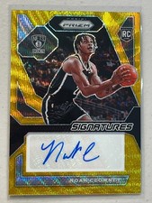 Noah Clowney 2023-24 Panini Prizm /10 Gold Wave Rookie Signatures RC Auto Nets