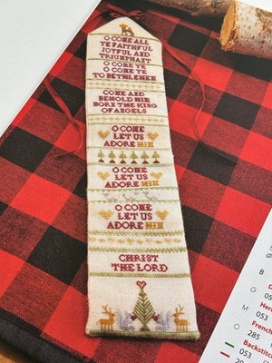Songs of Praise Needleroll Christmas Cross Stitch Pattern Magazine Pages