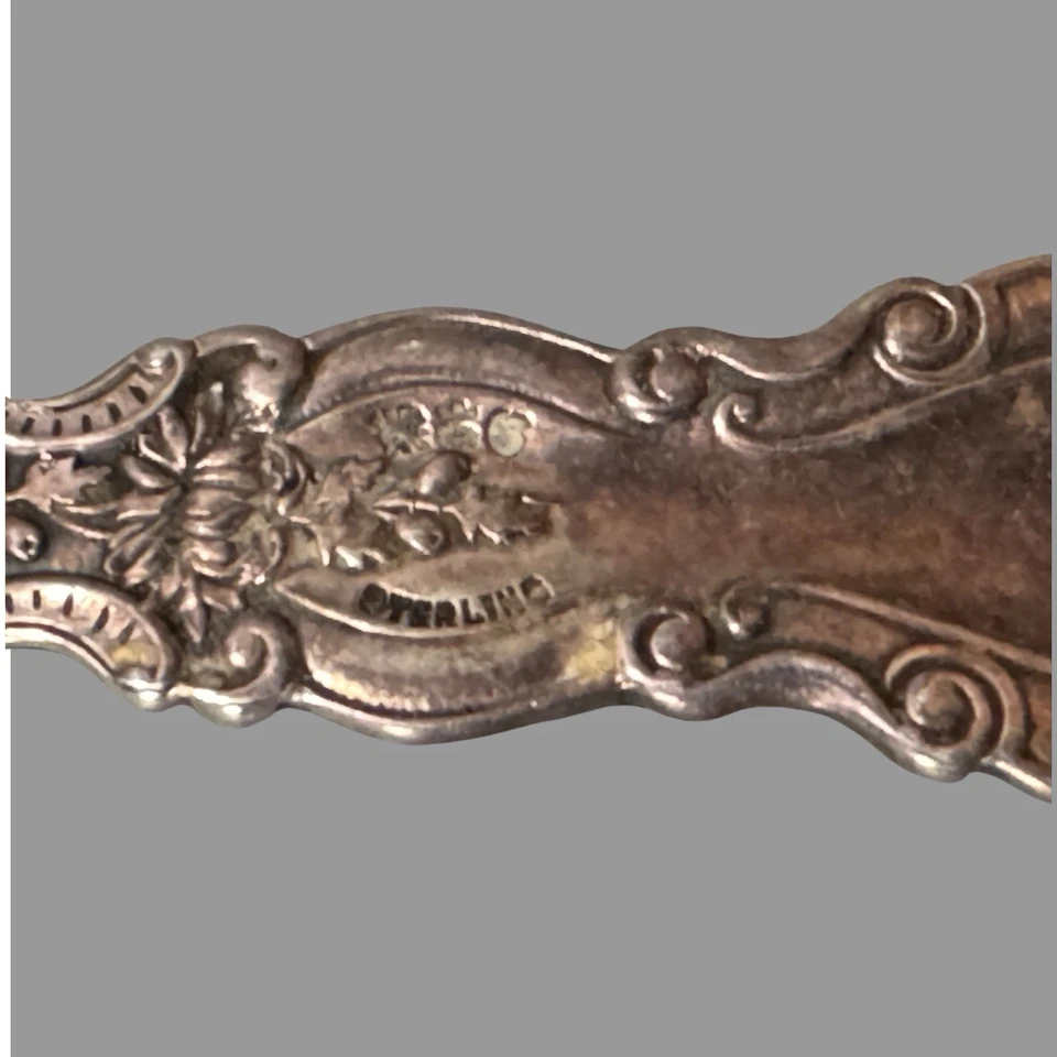 Vintage Gorham Sterling Silver Sugar Shell Spoon Imperial Chrysanthemum - Image 3 of 4