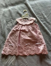 b.t. Kids Pink Eyelet Dress Bloomers 3-6 Months 2 Piece Set