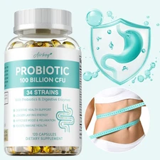 Prebiotic & Probiotics - Constipation & Bloating Relief, Support Gut Health