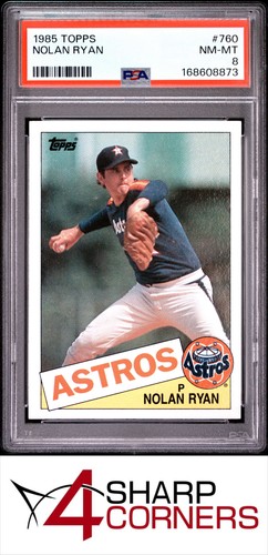 1985 TOPPS #760 NOLAN RYAN ASTROS HOF PSA 8