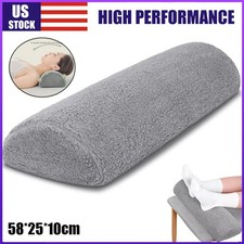 New Knee Pillow for Back Sleeping Memory Foam Half Moon Bolster Pillow for Legs