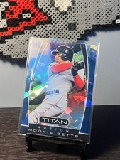 2019 Panini Chronicles Titan #14 Mookie Betts BLUE ICE /99 Rare!! Red Sox