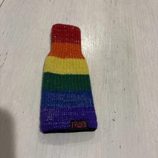 Freaker Beverage Insulator Koozie Rainbow Colorful Fits Bottle Sparkle