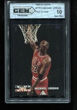 Michael Jordan 1993-94 Hoops Face To Face #FTF-10 Chicago Bulls HOF GEM MINT 10
