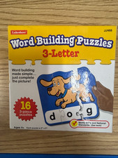 LAKESHORE EDUCATIONAL PRODUCT WORD BUILDING PUZZLES 3 LETTER 16 PUZZLES GUC
