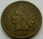 US 1908-S Indian Head Cent  **