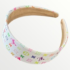 White Headband Elegant Faux Leather Hair Accessory