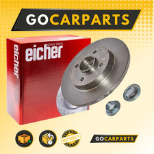 FOR Peugeot 5008 2.0 HDi 2009>2017 268 mm Rear BRAKE DISCS X2 Solid EICHER