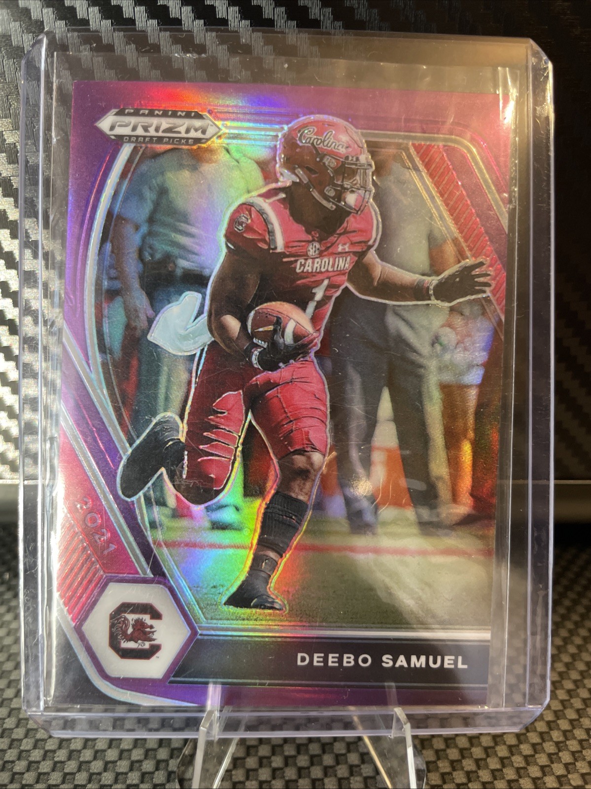 2021 Panini Prizm Draft Picks - Deebo Samuel #69 Purple Prizm /75