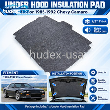 Under Hood Insulation Pad 12 Thick Fits 1985-1992 Chevy Camaro Iroc-z Rs Z28