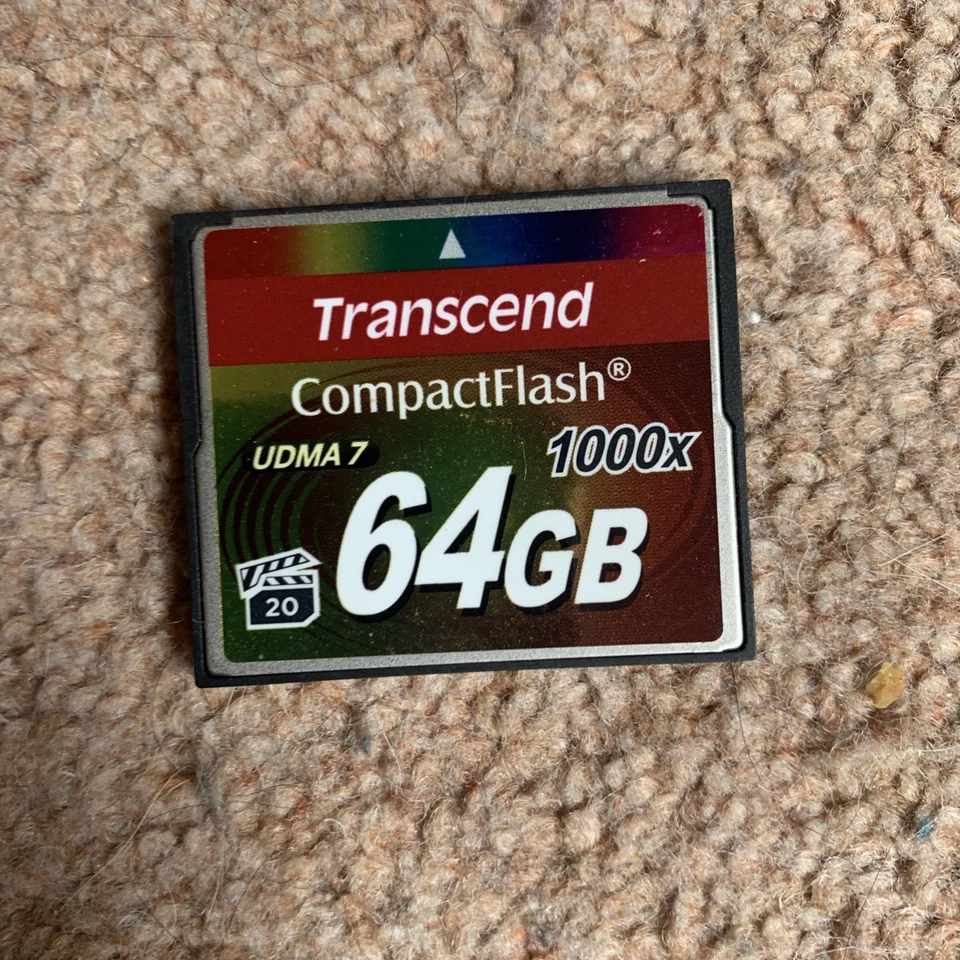64GB Transcend 1000X UDMA 7 CompactFlash CF Memory Card - Image 4 of 4