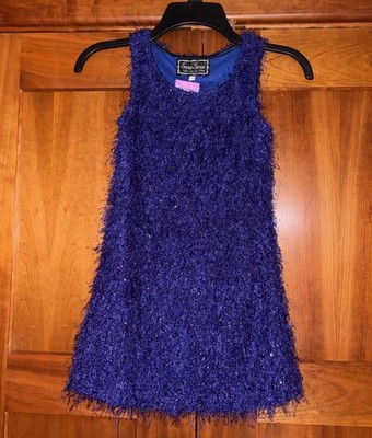 Girl's Sara Sara Purple Tank Dress Silver Accents Size 7 NWT