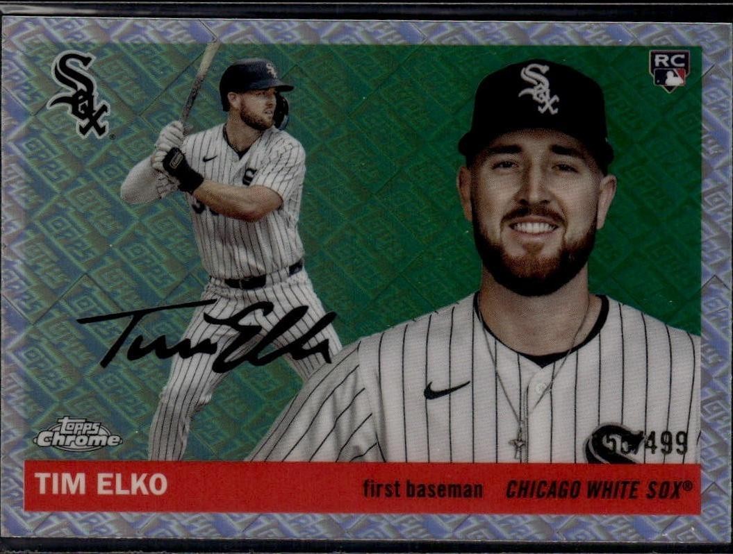 2025 Topps Chrome Platinum #243 Tim Elko Topps Refractor #/499 R9
