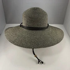 Sloggers Wide Brim Women's Sun Hat Medium With Wind Lanyard