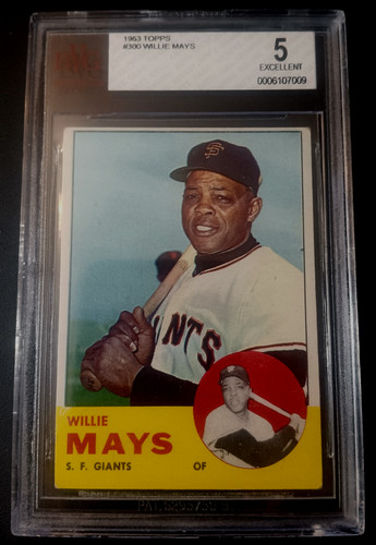 Willie Mays #300 1963 Topps card