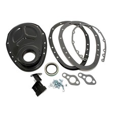 Sbc Chevy 2 Piece Edp Black Timing Chain Cover 305 327 350 400 Small Block