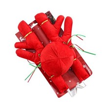 Premium Reindeer Car Kit, Auto Christmas Decoration Kit with Nose  Red