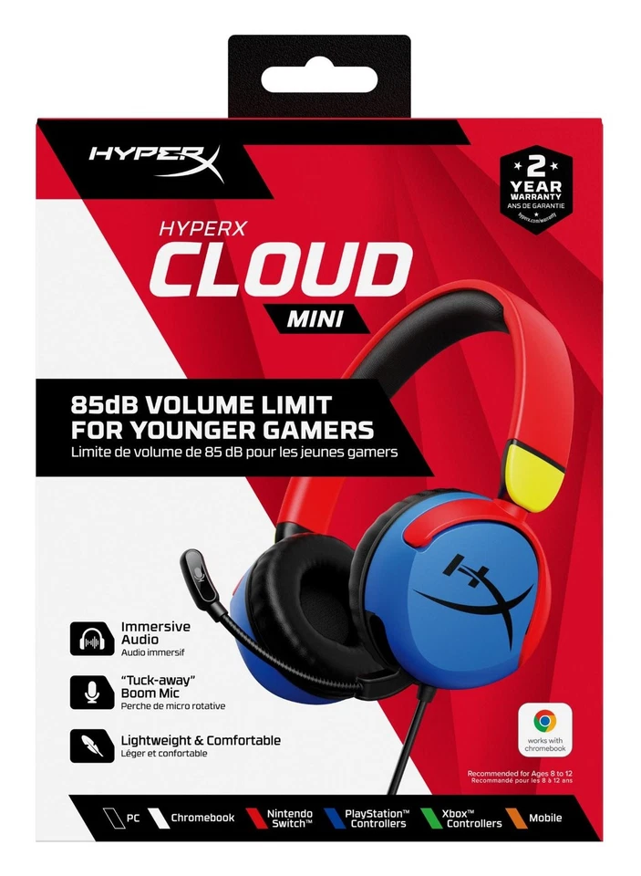 HyperX Cuffie gaming CLOUD MINI Multicolore 7G8F3AA - Immagine 2 di 4