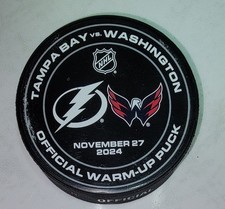 Tampa Bay Lighting vs Washington Capitals 11-27-2024 Warmup Puck