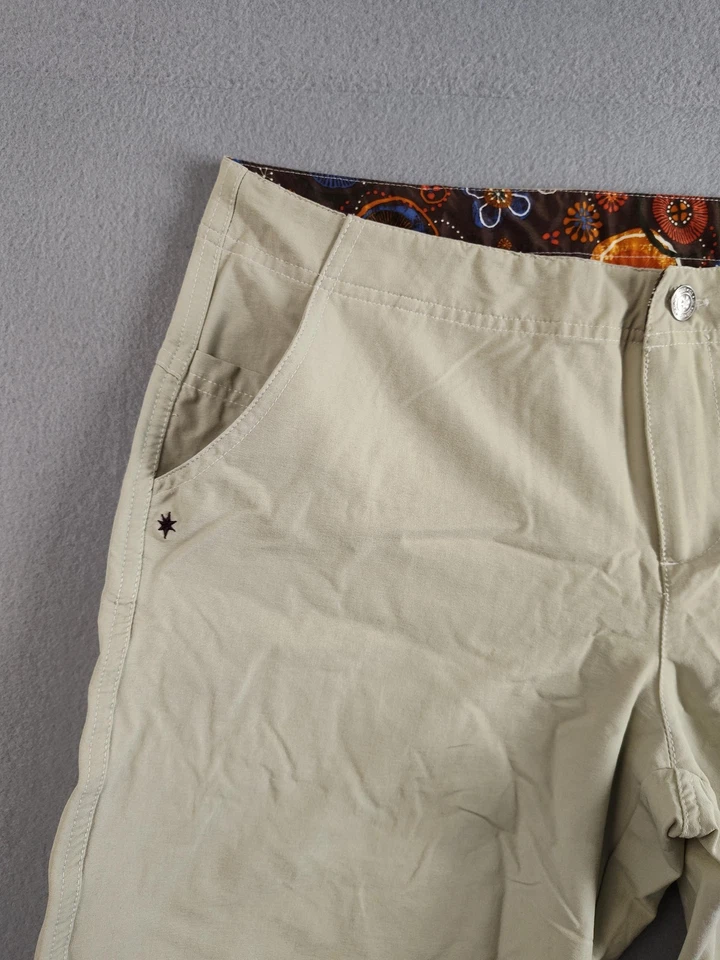 Isis Shorts Womens 8 Beige Khaki Nylon Hiking Outdoor Quick Dry Lined Active - Image 2 of 4