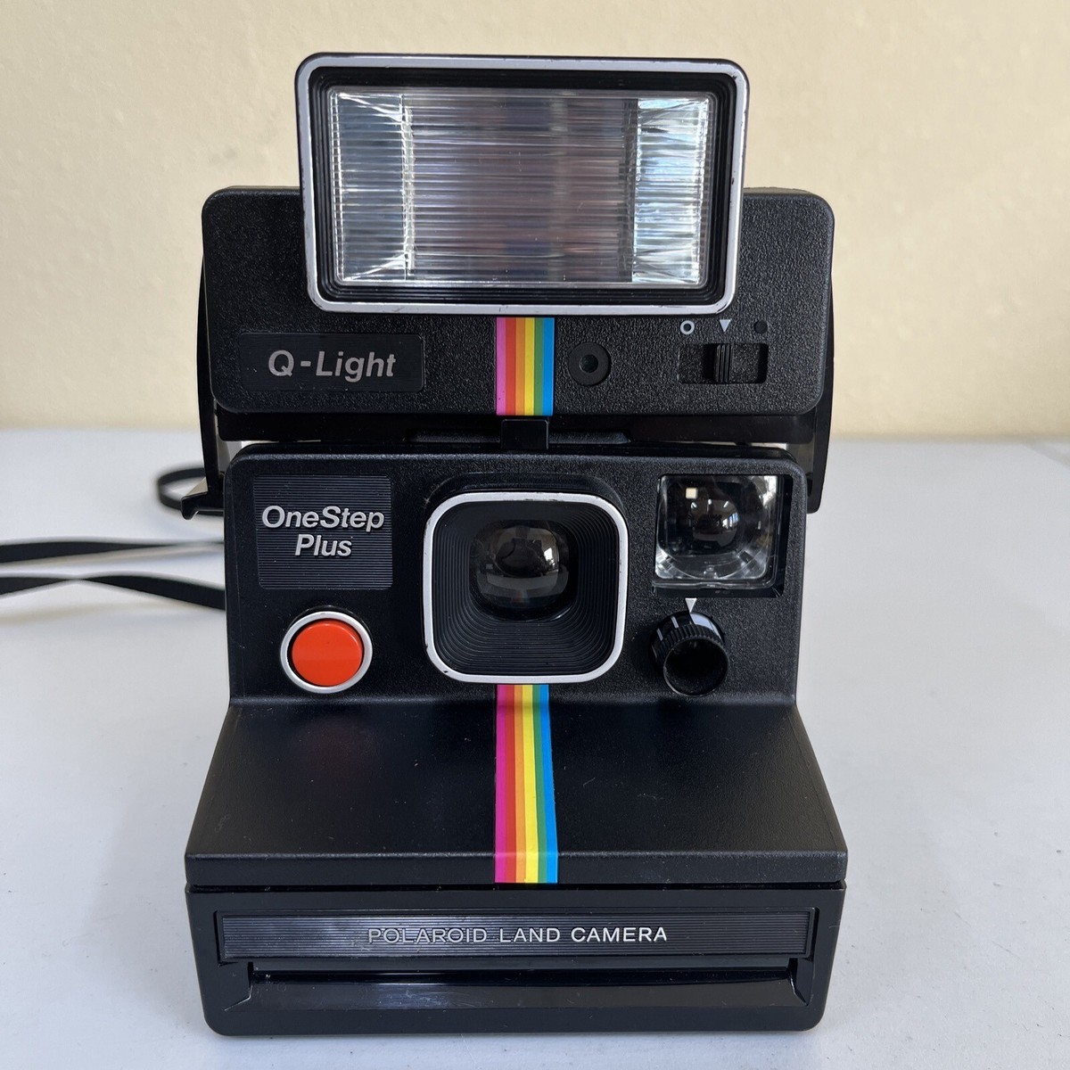 Polaroid One Step Plus Rainbow Land Camera with Q-Light Flash SX